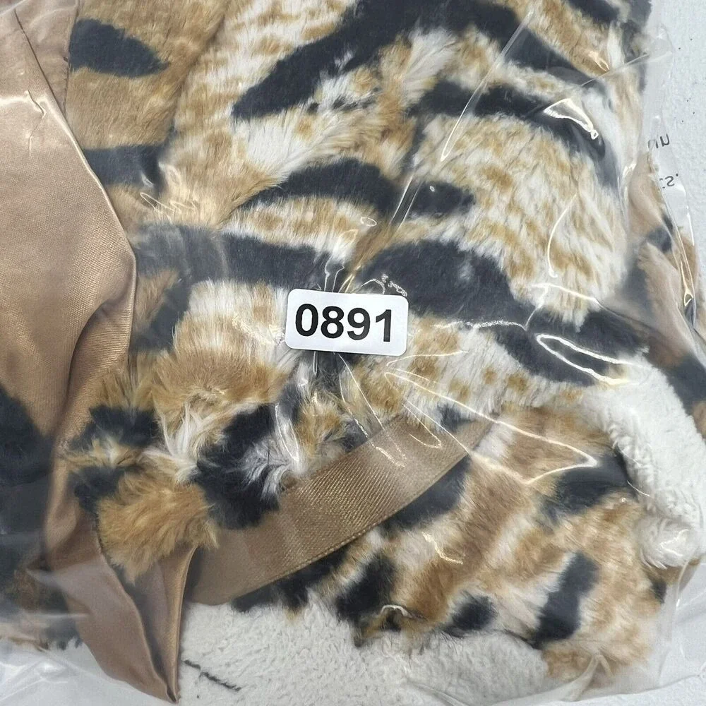 Pickles Journey Lovey Tiger Baby‎ Security Blanket Plush Lovie Soft Fleece Satin